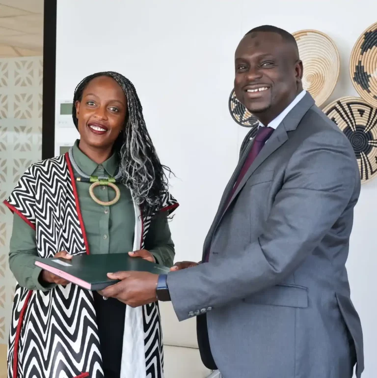 Jocelyne Muhutu-Remy, Spotify Managing Director, Sub-Saharan Africa and Brelotte Ba, Orange's deputy CEO for Africa and Middle East. The two have signed a partnership to Offer Music Streaming in Africa.