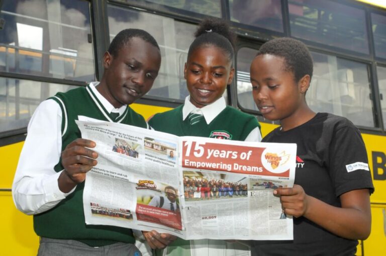 Part of the 1,532 beneficiaries of Wings to Fly and Elimu Scholarship programs from different parts of the Rift Valley Region gathered at Moi Girls High School for the 15th Annual Education and Leadership Congress, which had the theme 'Educate, Empower, Lead: The Triad to Success.'