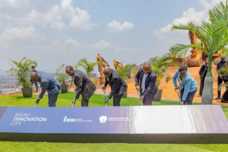 Ground breaking of the Kigali Innovation City. The new smart city fosters innovation for digital-first businesses targeting fast-growth