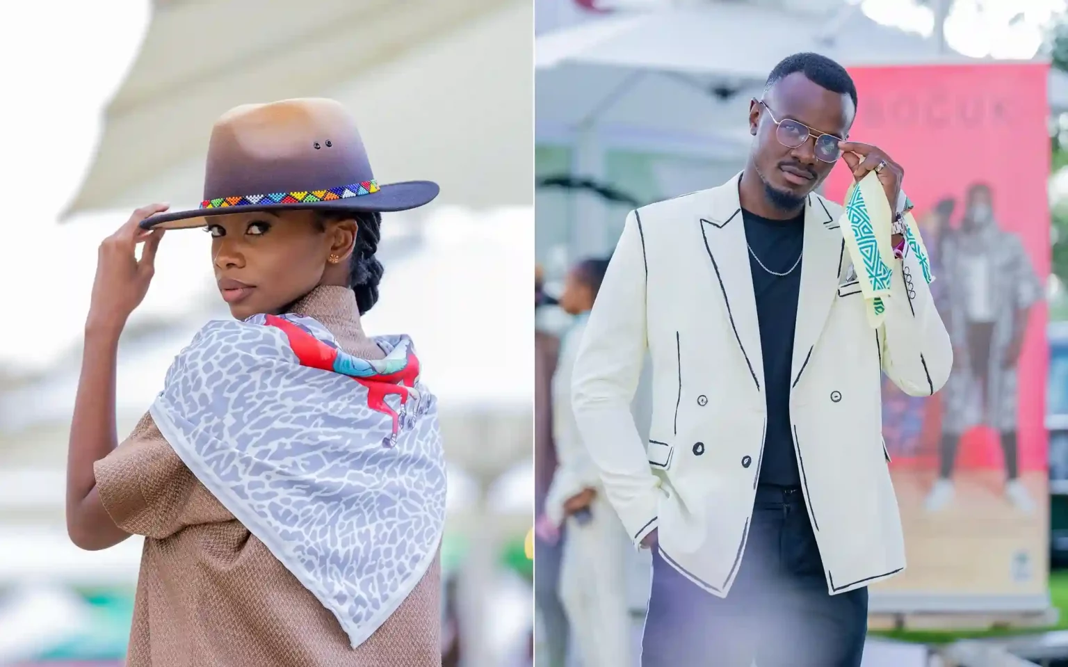 Shariwe Muthoni dressed in BOGUK's Polo-Inspired Capsule Collection at the Soldier’s Salute Polo Tournament.