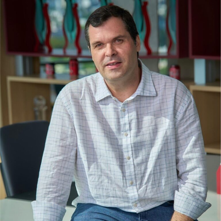 Luis Felipe Avellar, newly appointed Coca-Cola Africa President, smiling in a corporate setting.