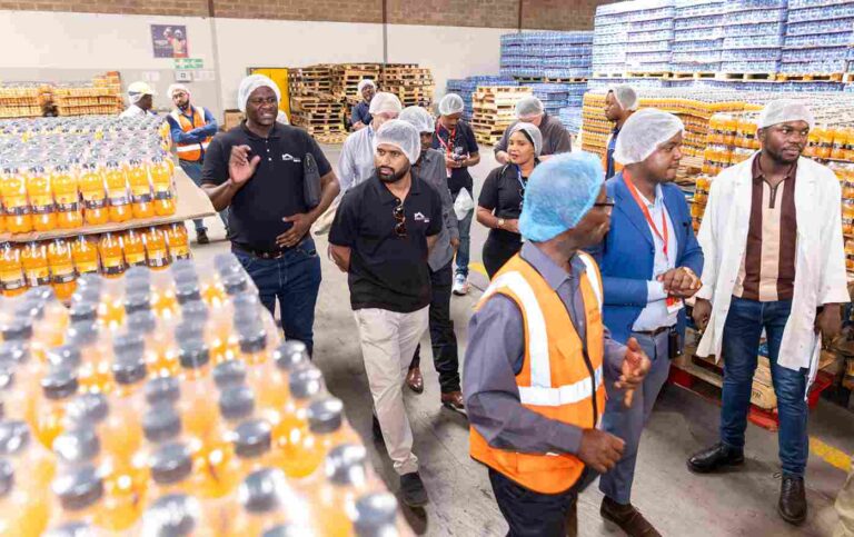 Equity Bank Trade Mission to DRC Aligns with $4B Africa Resilience Plan AQ Hamza and delegates tour Hyper Psaro bottling plant in Lubumbashi