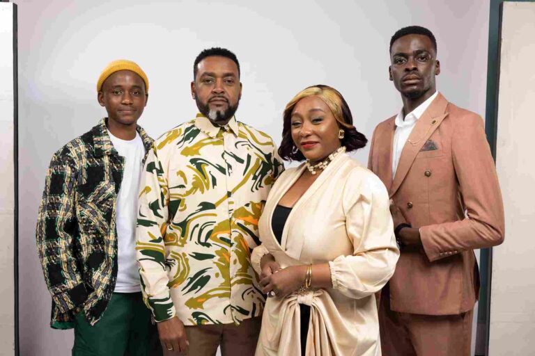 Wilbroda and Mwaniki Mageria Lead Cast in Reuben Odanga’s New Telenovela Lazizi Lazizi cast members in dramatic poses, set against the lush backdrop of Muhoroni