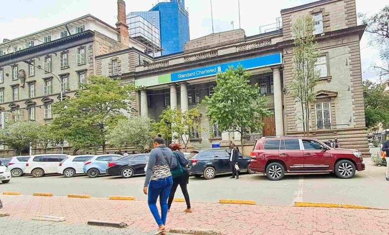 Standard Chartered Bank branch exterior in Nairobi, Kenya