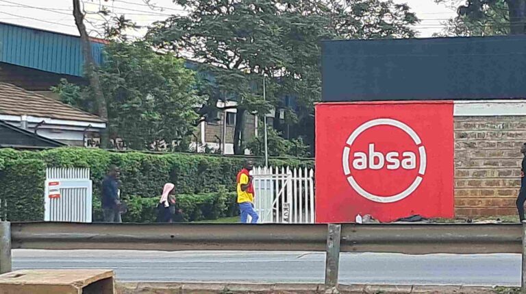 Absa Bank Kenya Q3 Profit Rises 15% Despite Soft Lending Absa Bank Kenya branch exterior with branded signage and customer entrance