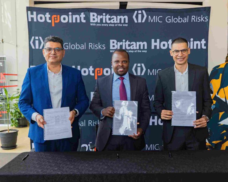 Britam, Hotpoint, MIC Launch Free Appliance Insurance Cover Britam, Hotpoint, and MIC executives announce appliance insurance partnership in Nairobi