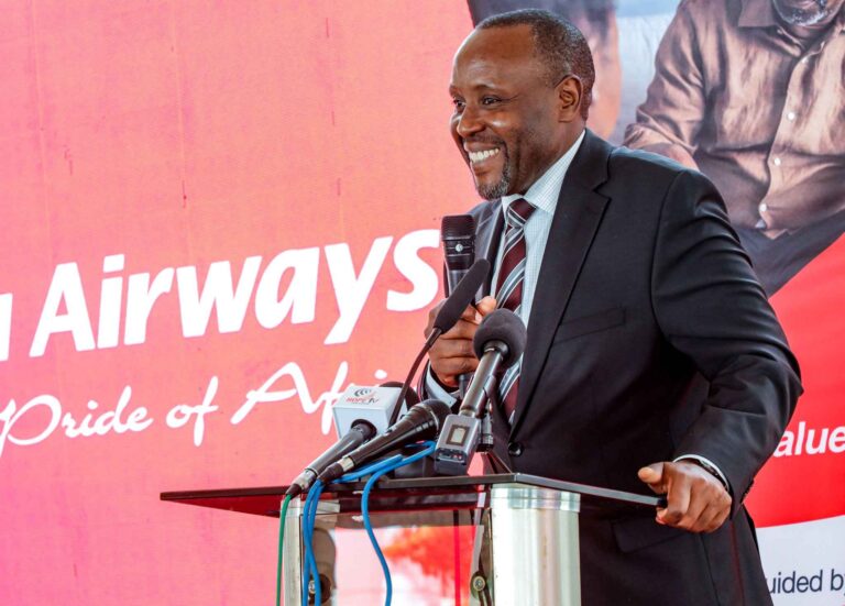Kenya Airways Appoints Captain George Kamal as Acting CEO Amid Leadership Transition Allan Kilavuka, outgoing Group MD and CEO of Kenya Airways