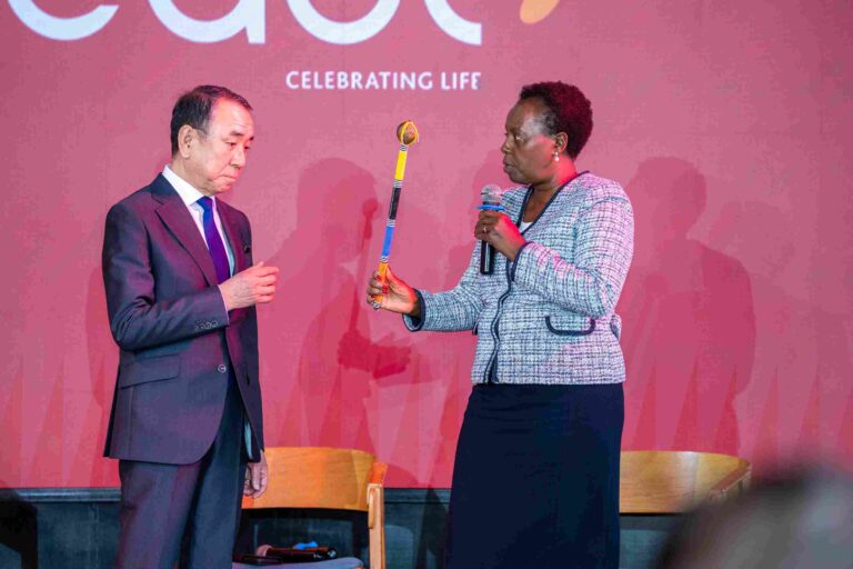 Asahi Group Holdings Acquires Majority Stake in East African Breweries PLC Asahi Group CEO Atsushi Katsuki with EABL CEO Jane Karuku after acquisition announcement
