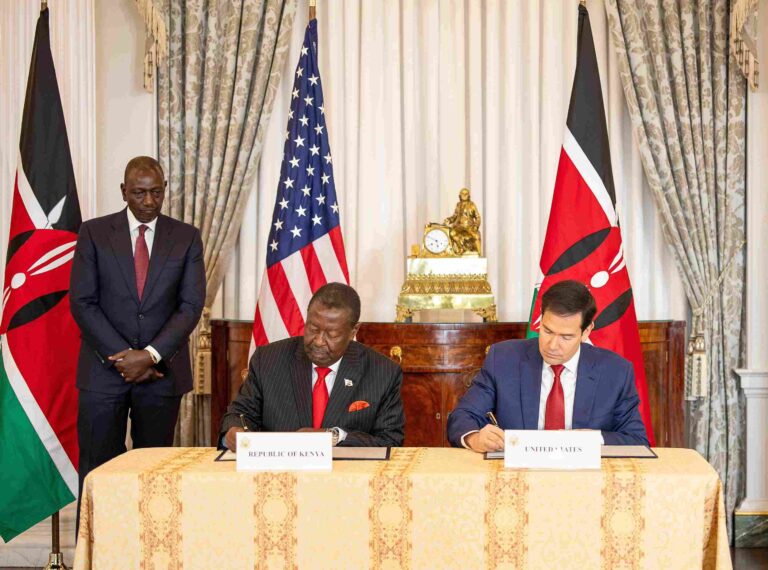 Kenya and U.S. officials sign $2.5B health cooperation agreement in Washington