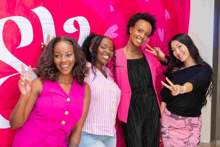 Teen girls and parents engage in SKY Girls Kenya PAA Season 4 screening.