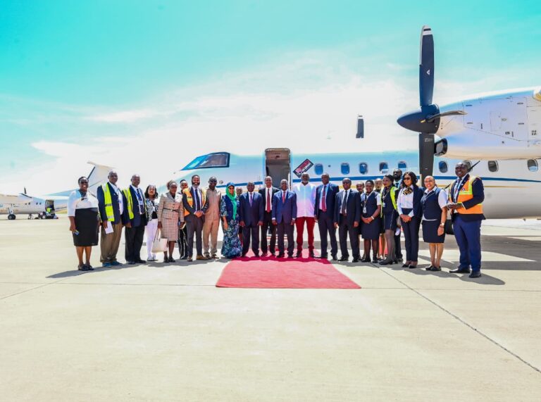 Safarilink Launches Kisumu–Entebbe Flight, Expands Regional Routes Safarilink aircraft launching Kisumu–Entebbe flight to boost East Africa connectivity