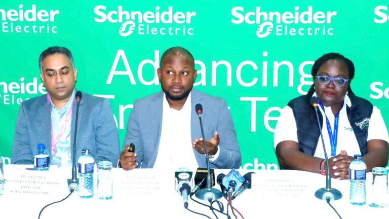 Global Strategy & Business in Anglophone Africa — Schneider Electric leaders Ayush Gupta, Ifeanyi Odoh, and Angela Sanja advancing access to energy solutions in East Africa.