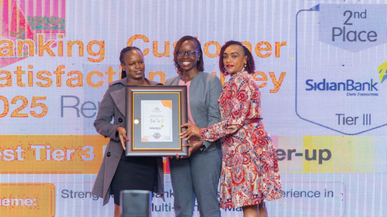 Sidian Bank recognized for excellence, securing second place in Tier 3 category of the Kenya Bankers Association 2025 Customer Satisfaction Survey.