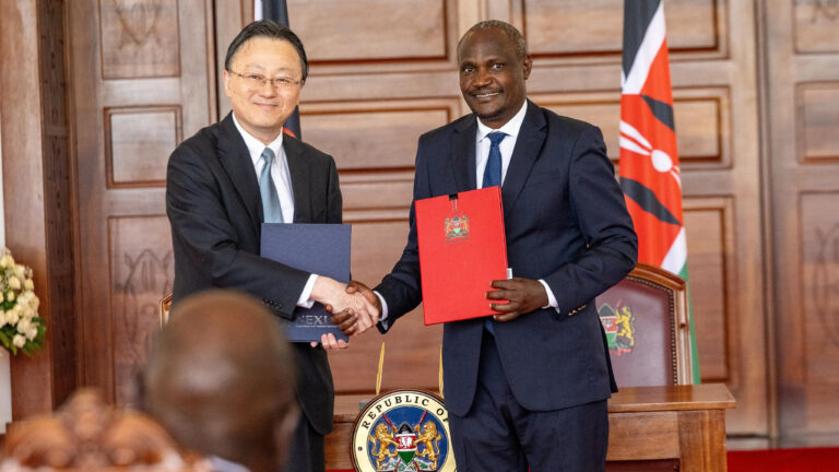 Kenya Locks In KSh22 Billion Japan Samurai Bond Deal President William Ruto and NEXI CEO Atsuo Kuroda at the signing of a KSh22.1 billion Samurai bond agreement at State House Nairobi on June 22 2026