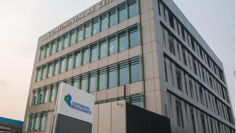 Continental Re Centre building exterior with company signage