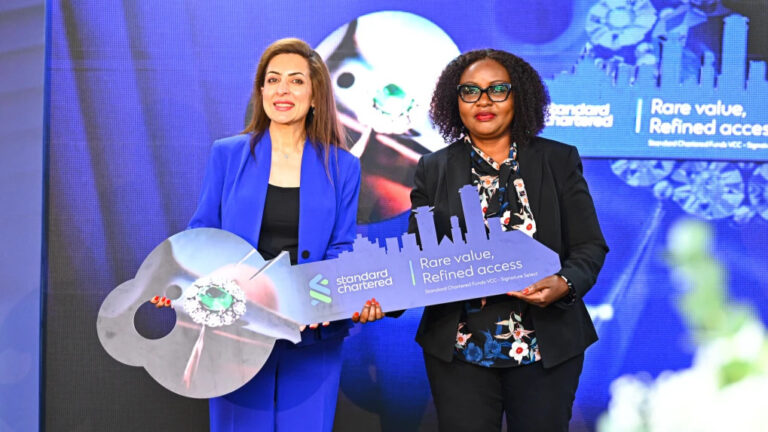 Ayesha Abbas and Edith Chumba of Standard Chartered launch Signature Select VCC in Nairobi